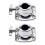 2Pièces Bride Support Cymbale Tom Argent Pour Montage Batterie 7