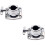 2Pièces Bride Support Cymbale Tom Argent Pour Montage Batterie 8