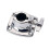 2Pièces Bride Support Cymbale Tom Argent Pour Montage Batterie 10