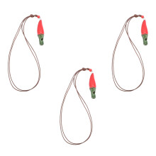 6Pièces Jouets Sifflets Rouge Piment Céramique Sécurisé Enfants