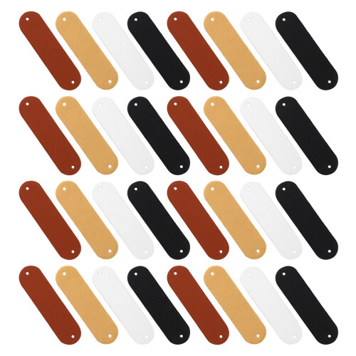 600Pièces Étiquettes Blank En Cuir PU Avec Trou Pour