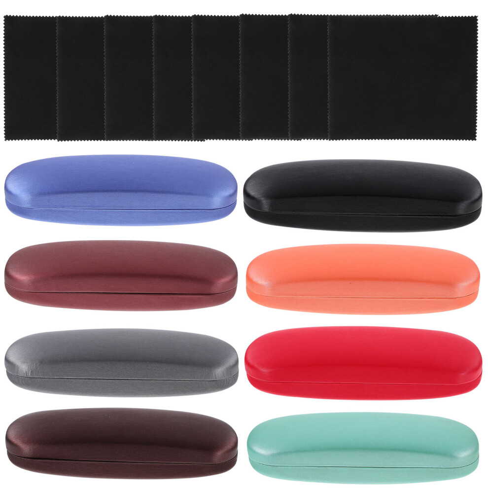 Inoomp 2Sets Hard Shell Sunglass Case For Women Men Eyewear Storage Assorted