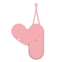 2Stk Pink Silikon Aufbewahrungstasche Hitzeschutz Tragbar