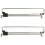 2Sets Expandable Silver Clothes Rail Storage Rack for Home Use 5