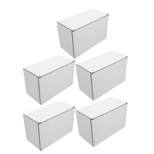 20Pcs White Foldable Cardboard Boxes for Mailing and Moving Storage