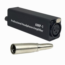 Portable Headphone Amplifier Converter XLR to 3.5MM Audio Interface HIFI Headphone Amplifier Clip Mount Amplifier