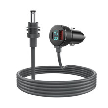 For Starlink Power Cable 12V-24V Cigarette Lighter Adapter to Power Cable with USB Type-C Port & Voltmeter 5m