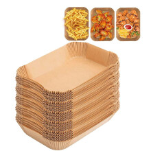 400Pcs Air Fryer Paper for DZ201/DZ401 Nonstick Rectangle Air Fryer Baking Paper HeatResistant Square Air Fryer Paper