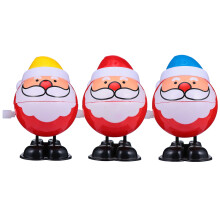 9Pcs Assorted Mini Xmas Wind-Up Toys Walking Santa Claus for Kids