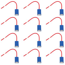 100Pcs Durable Ceramic Lamp Socket Adapter for Car Light Bulb Holders