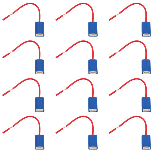 100Pcs Durable Ceramic Lamp Socket Adapter for Car Light Bulb Holders