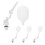 8Pcs Mini Plastic Float Valve for Fish Tank Water Level Control White 1