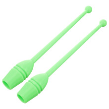 6St Lichtgroene Gymnastiekstokjes Kunststof Fitness Sticks Voor