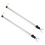 4Pcs Silver Metal Extendable Clothesline Pole Adjustable Clothes Rod 1