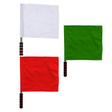 12Pcs Volleyball Soccer Referee Flags Bright Colored Handheld Flags