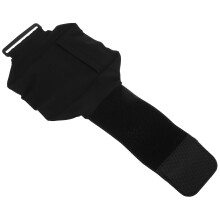 3Pcs Adjustable Nylon Leg Pouch Phone Bag Black for Hiking Gym Travel