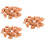 60Pièces Clé De Cor Et Flûte En Silicone Marron Clair 7