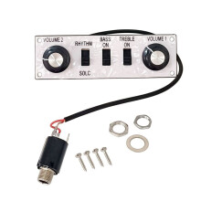 Wired Alloy Control Plate with Knobs Violin Bass Guitar Replacement Parts