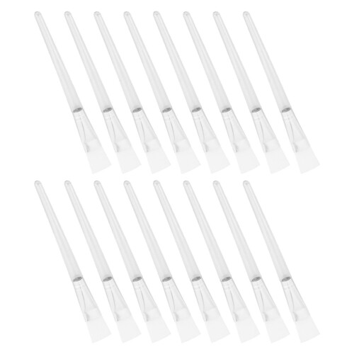 32Pcs Home Use Face Brush Set Soft Nylon Bristles Clear Handle