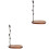 2Pcs Multi-Color Mug Bracket Iron Wood Cup Holder for Bathroom 3