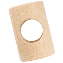 2Pcs Portable Beige Bamboo Hamster Hiding Tunnel Toy