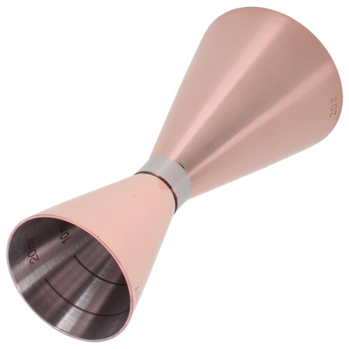 2Pcs Rose Gold Bartending Double Jigger Stainless Steel Measuring Cups