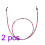 2Pièces Lunettes Violet Textile Lavable Et Élégante 1