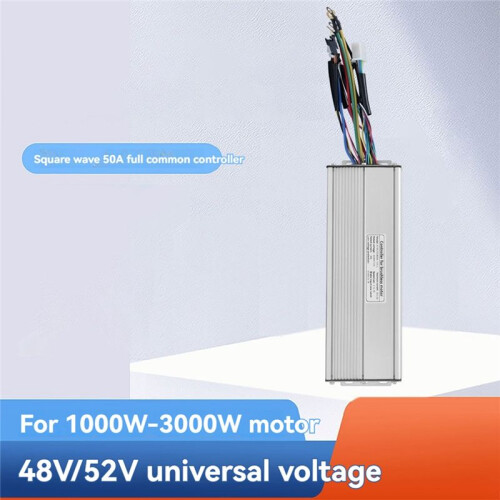 Electric Bike Controller 50A 48V/52V 18 Tube Ebike Square Wave Controller for Ebike Motor Conversion for KT LCD Display 2
