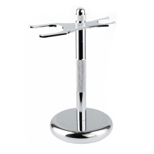 Safety Razors Stand with Brush Holder, Heavy Duty Metal Shaving Holder for Men,Fits Brushes and All Kinds of Razors A