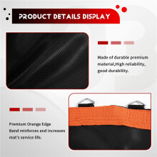 Trampoline Mat, for 8 Ft Frame, with 48 V-Rings, Trampoline Replacement Mat, Reinforce, UV-Resistant, with Spring Hook