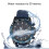 Reloj cronógrafo de cuarzo azul impermeable, 47mm 4