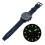 Reloj cronógrafo de cuarzo azul impermeable, 47mm 16