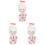 3Pièces Mini Poupées Kimono Bois Décor Japonais Pour Table 4