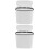 2Pcs Compact Plastic Trash Container White for Office Bathroom Bedroom 7