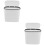2Pcs Compact Plastic Trash Container White for Office Bathroom Bedroom 8