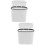 2Pcs Compact Plastic Trash Container White for Office Bathroom Bedroom 9