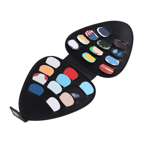2Pièces Coffret -Médiators Noir Durable Pour Guitare Et Ukulélé 2
