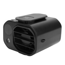 Ventilador de cintura con clip 10000mAh ABS, 3 velocidades, negro