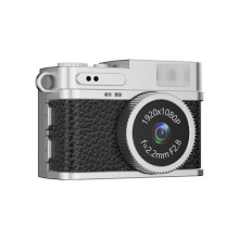 1080P Retro Pocket Camera 0.96 Inch Thumb Student Sports Camera Portable Video Camera Necklace Camera Black