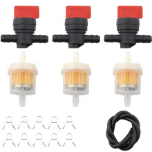 Fuel Shut-Off Valve Fuel Filter Intake Hose Kit 698183 Small Engine Lawn Mower Parts