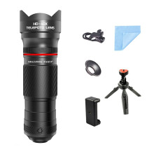 40X Zoom Telephoto Lens with Tripod for Smartphones Ideal for Hiking Camping Wildlife Observation & Moon Photography B