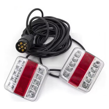1 Satz 12 V 10 M Universal-Hinterrad-Anhängerrücklicht LED-Anhängerkennzeichen-Reflektor 7-Poliges Bremslicht Blinker