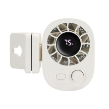Ventilatore per Auto con Clip Girevole A 360 e Display LED, Ventilatori per Auto con Clip, Velocità Regolabili, Ricaricabile Tramite USB, Ventilatore
