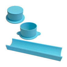 Round Cake  Mold with 9-Inch Tray, 3D Printed Cake  Cutter and Pusher, Baking Molds for Home Baking, Birthday