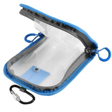 Copri Esche Trasparenti per Canne da Pesca, Tessuto per Ami, Blu
