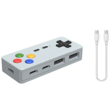 4-in-1 Gamepad Modellering HUB Game Controller Computer USB Type-C Interface Adapter voor Laptop PC Muis Toetsenbord U-Disk