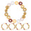 4Pièces Kit Fabrication Bracelets DIY Perles Polymère Colorées 3