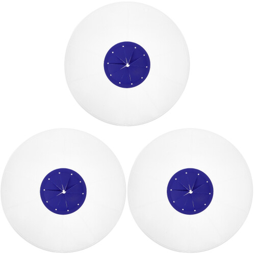 3Pièces Couvercles Multiusage Blancs Pour Bol Œufs Cuisine 1