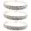 3Pièces Bracelets Déco Argenté Confortable Pour 8