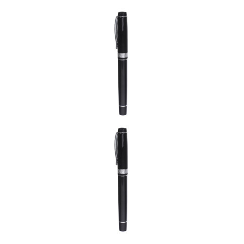 2Pièces Stylos Plume Métal Assortis Pratique 2